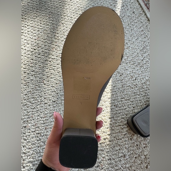 Everlane the artist Slip in Chunky Heel Mules sz 9 NWOB - Picture 6 of 8